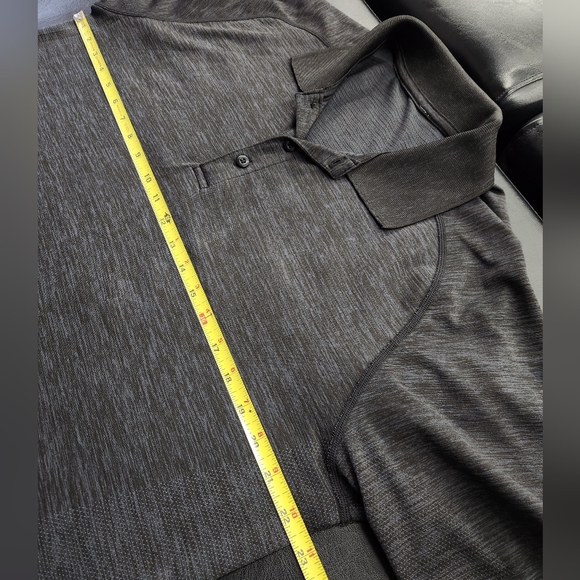 Lululemon Men's Metal Vent Performance Polo Shirt Short Sleeve Gray Size XL - Picture 7 of 8